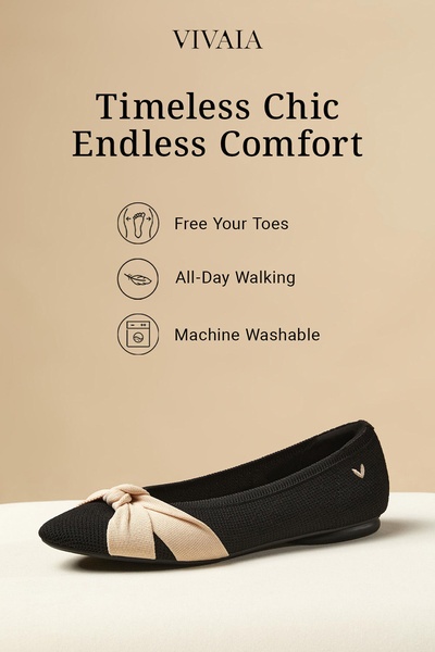 ballet flats, flat shoes, slip on shoes, women's flats, comfort flats, casual flats, pointed flats, brand awareness, product launch, minimalist, luxurious, calm, neutral, black
